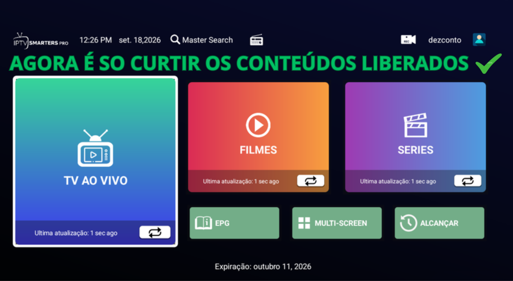 Tudo certo! Agora é so curtir seu acesso